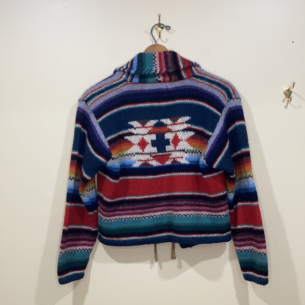 Vintage Southwest Knit Cardigan Sweater Size M/L - Picture 6 of 7